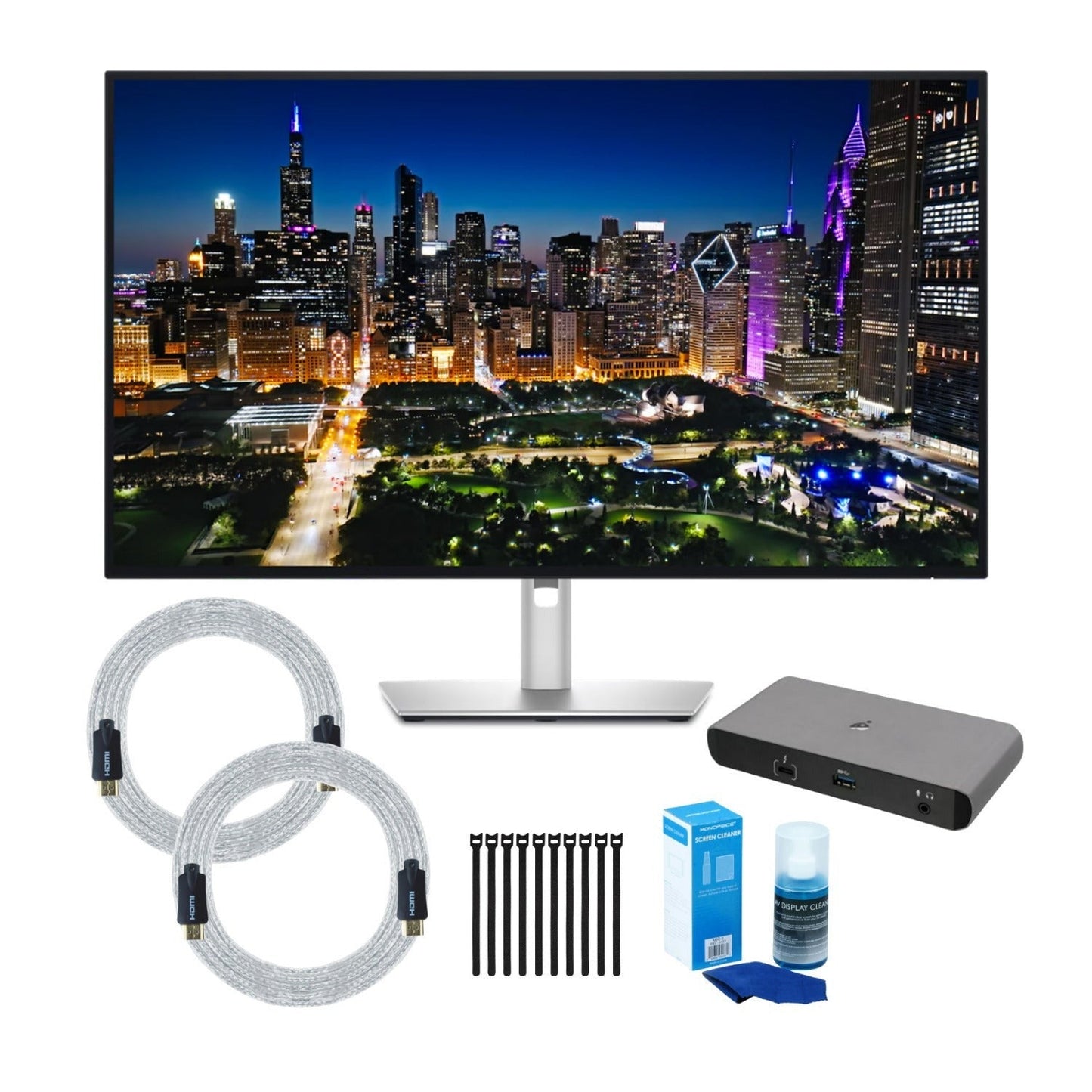 Dell UltraSharp 32-inch 4K monitor with IPS Black 120Hz, Thunderbolt 4 Bundle