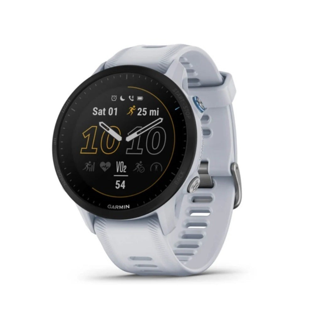 Garmin Forerunner 955 Premium Running Watch, Whitestone