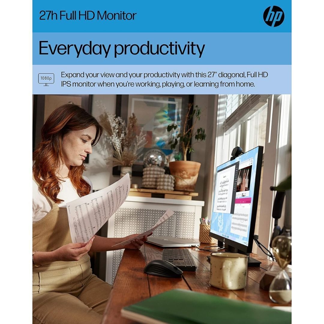 HP M27ha 27-Inch Widescreen IPS LED HD Display Monitor with Ultra-Wide Viewing Angles