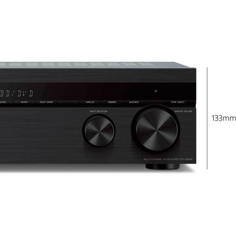 Sony STRDH590 5.2ch Home Theater AV Receiver with Speaker and Subwoofer Bundle