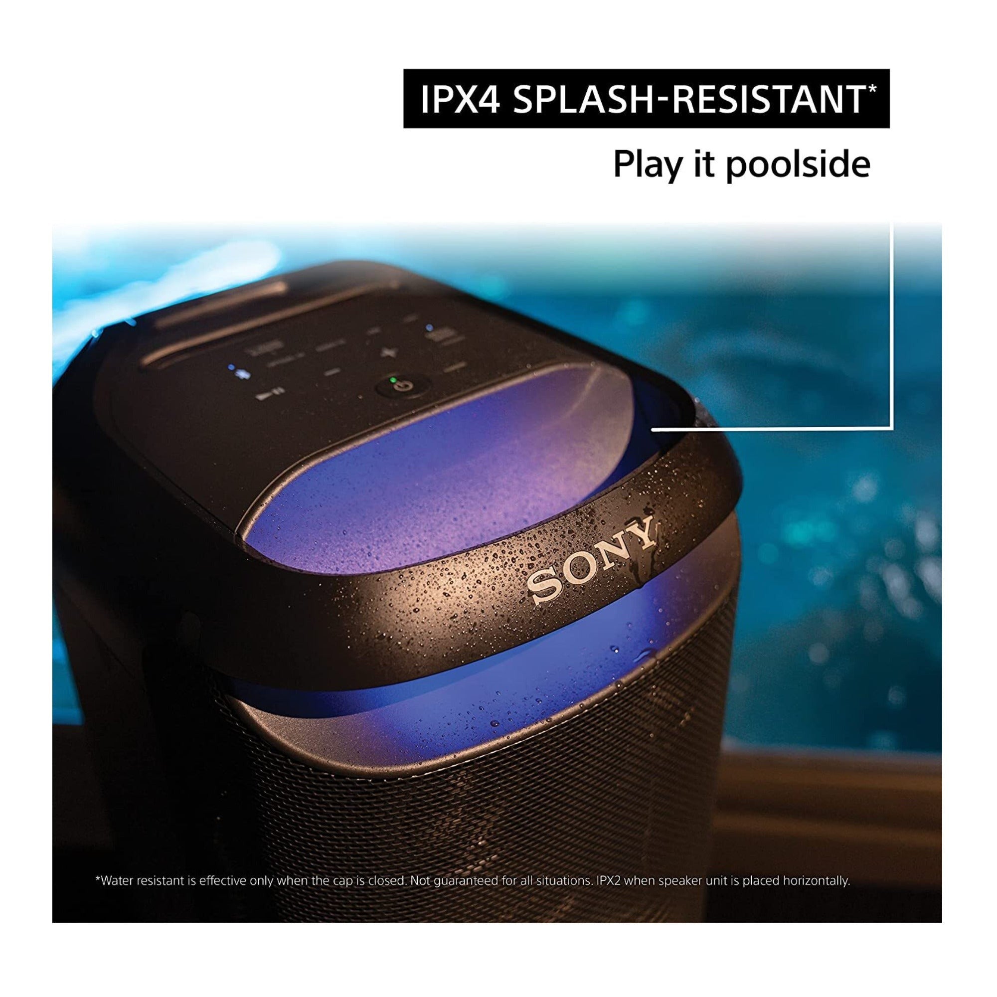 Sony SRS-XV800 Bluetooth Party Speaker with ULT Wireless Mic Bundle - Black
