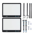 amaran Verge LED Panel Light (2-Pack Charcoal) with 2 x Desk Clamp Stand (Black)