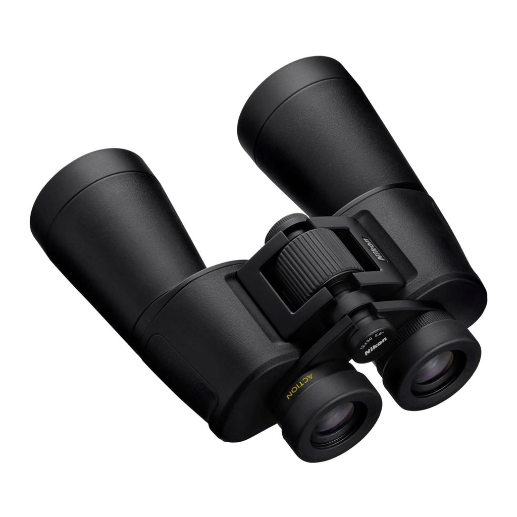 Nikon Action 12x50 Binoculars (Black) with Bungee Strap Bundle
