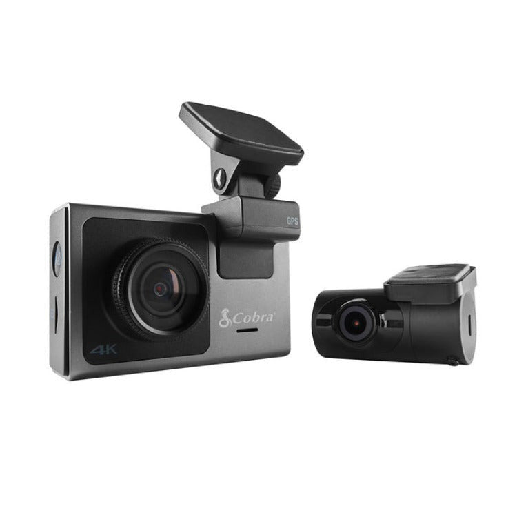 Cobra SC 400D 4K Smart Dash Cam with Optional Rear-View Accessory Camera