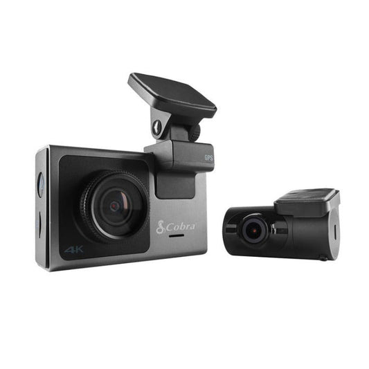 Cobra SC 400D 4K Smart Dash Cam with Optional Rear-View Accessory Camera