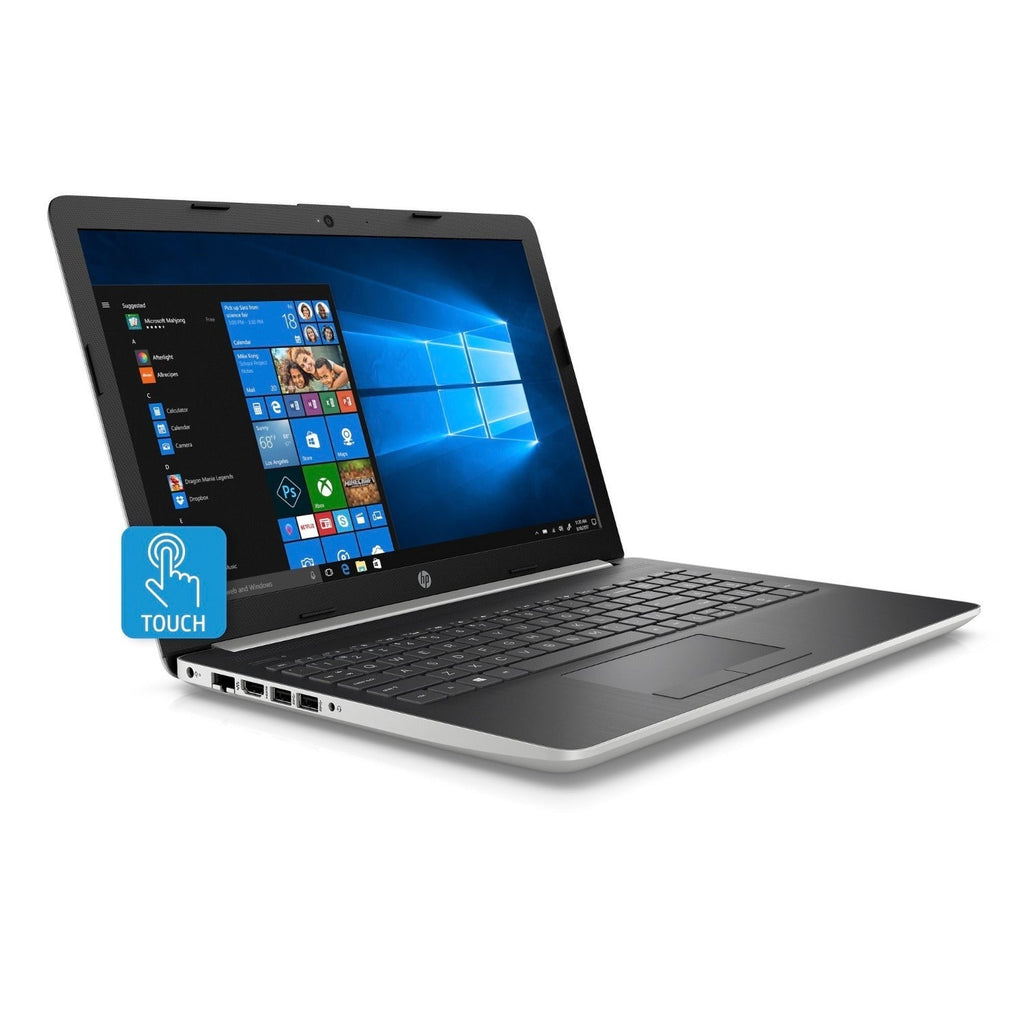 HP Laptop, 15.6" HD Touch, Intel Core i5-8250U, 8GB RAM, 1TB HDD, Microsoft 365 Personal 1-Year (Silver/Ash Silver) (Certified Refurbished)