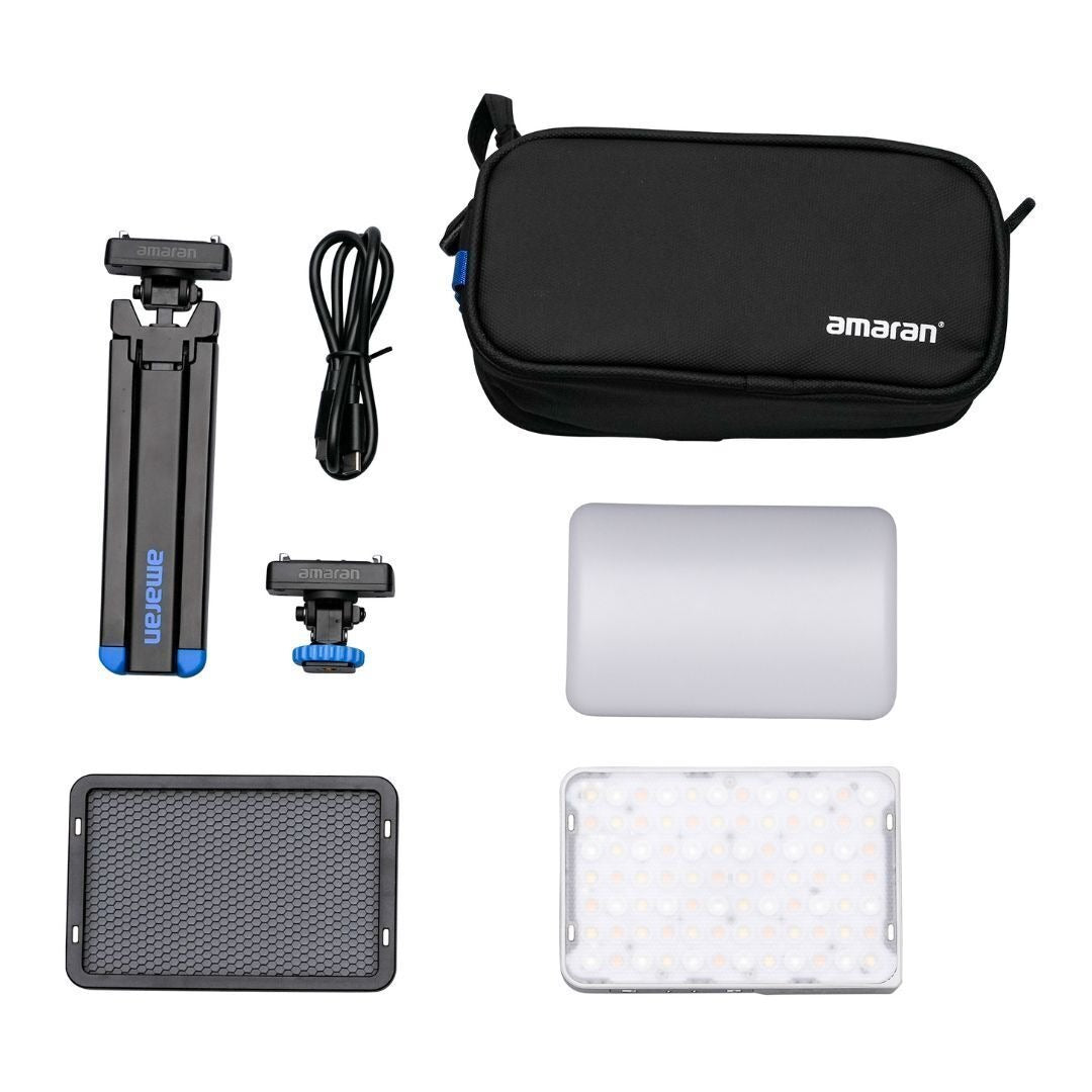 amaran Ace 25c Travel Ready Compact LED Light Creator Kit with Long-Lasting Battery (White)