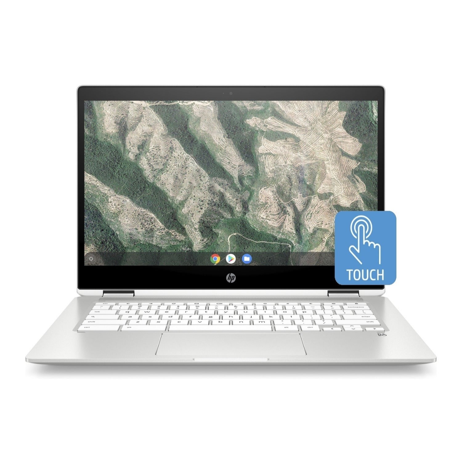 HP x360 Chromebook 14" HD Touch, Celeron N4000, 4GB RAM, 32GB eMMC, B&O Audio (Certified Refurbished)