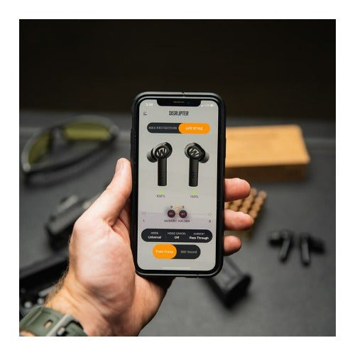 Walker's Disruptor Noise Canceling Bluetooth Earbuds with Forward Focus Mode