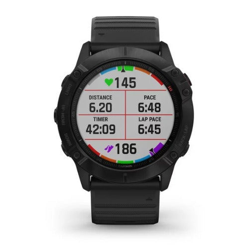 Garmin fenix 6X Pro Multisport GPS Smartwatch (Black with Black Band)