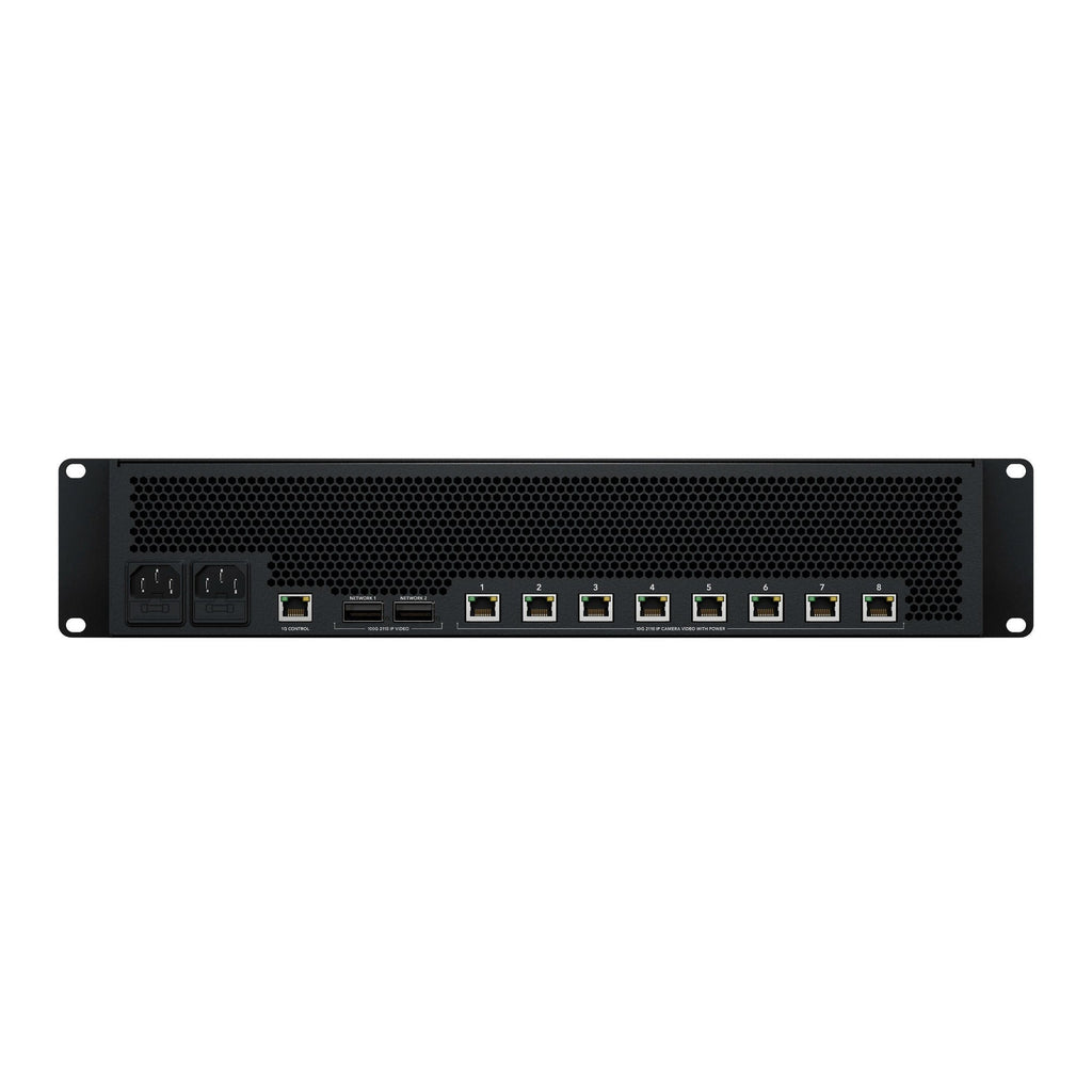 Blackmagic Design StudioBridge 10G PWR with 8-Channel 4K60 IP Video Bridge and Dual 100GbE (Black)