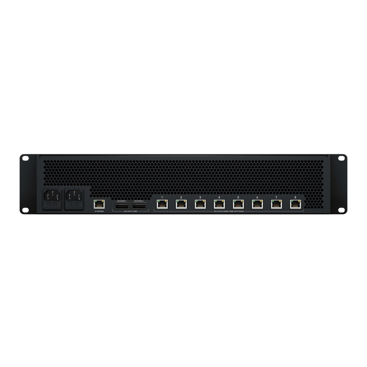 Blackmagic Design StudioBridge 10G PWR with 8-Channel 4K60 IP Video Bridge and Dual 100GbE (Black)