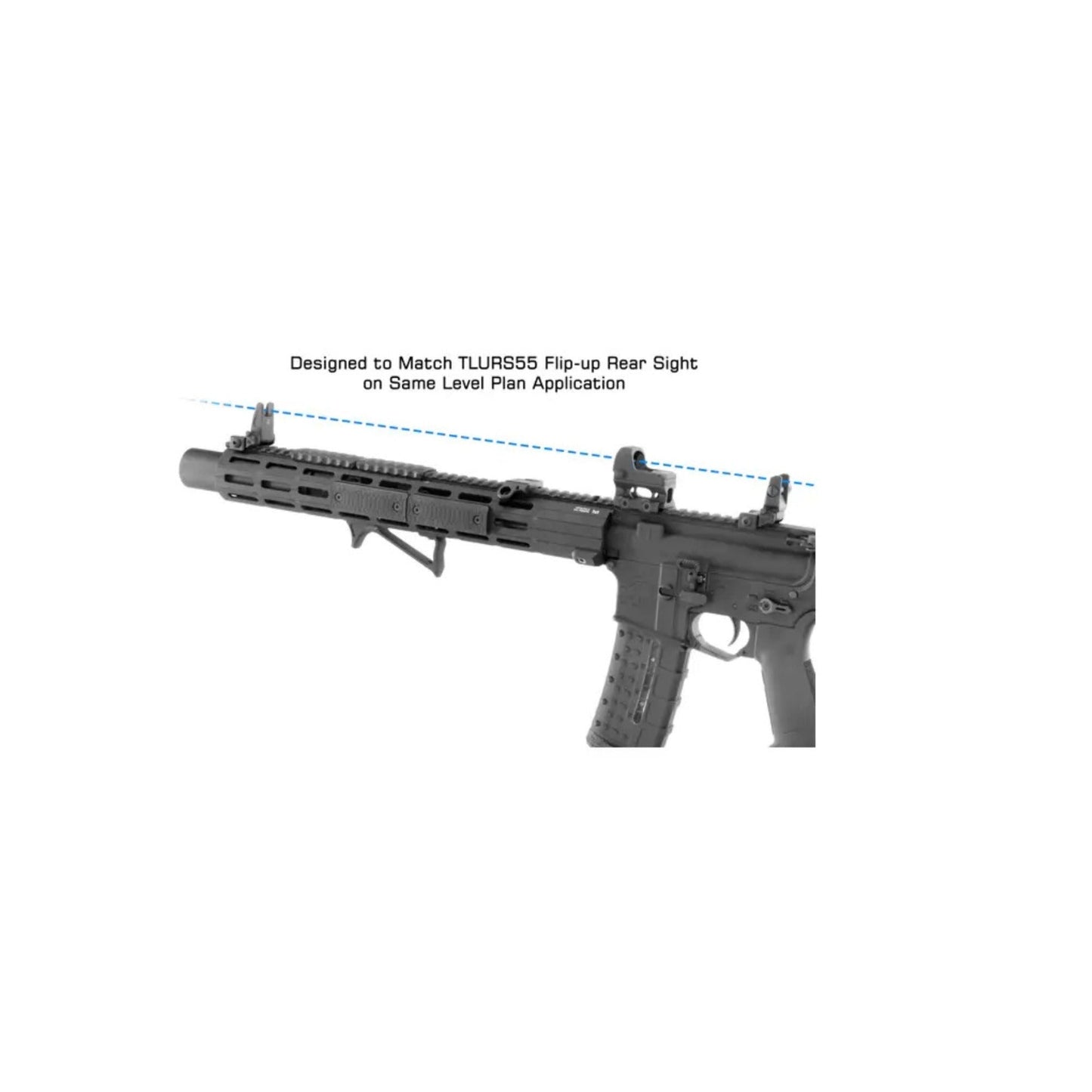 UTG PRO Flip-up Front Sight Elevation Adjustable A2 FSP Picatinny (Black)