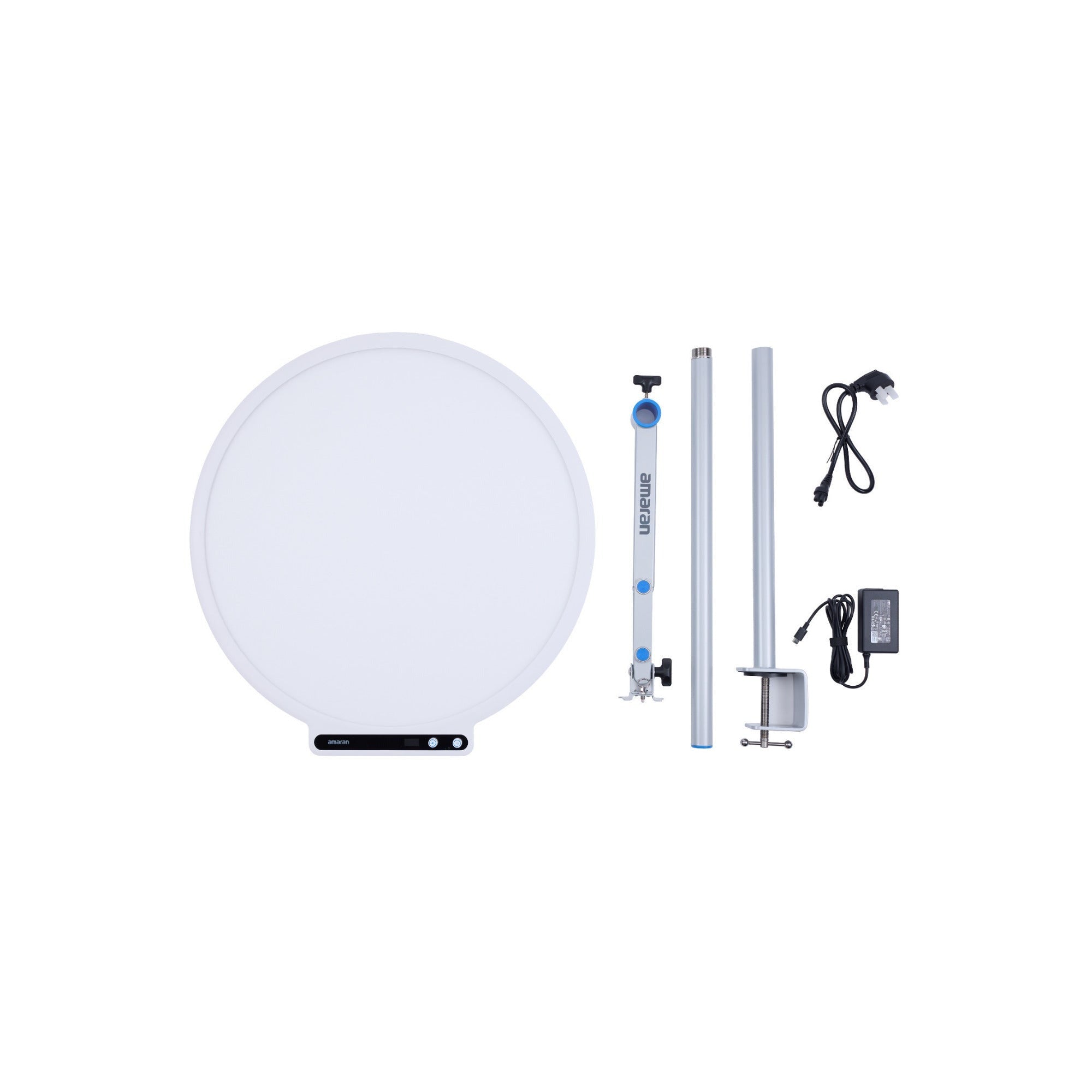 Amaran Verge Max Kit-White (US) Bundle with Max Light Control Grid and Adapter