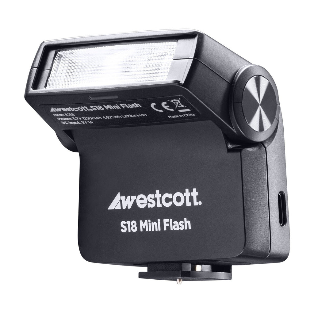 Westcott S18 Mini On-Camera Flash with Universal Hot Shoe Compatibility