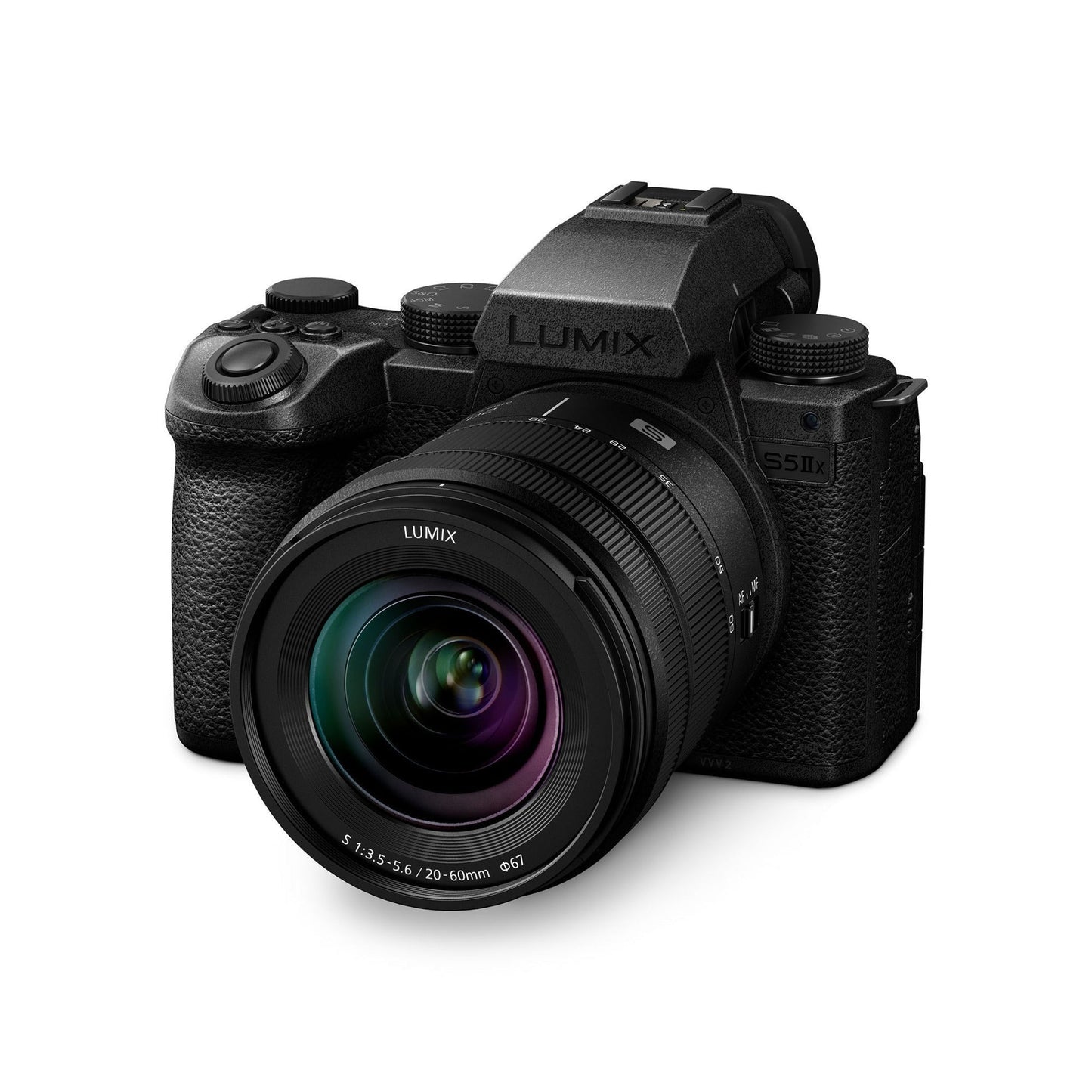 Panasonic Lumix S5 IIX Mirrorless Camera with 20-60mm Lens with Extra DMW-BLK22 Li-ion Battery Pack
