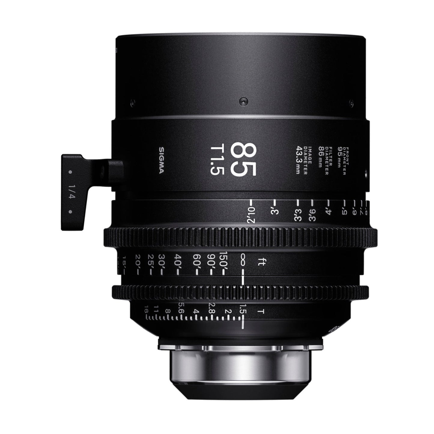 Sigma 85mm T1.5 FF Prime /i Technology-Compatible PL Mount Lens (Feet Markings)