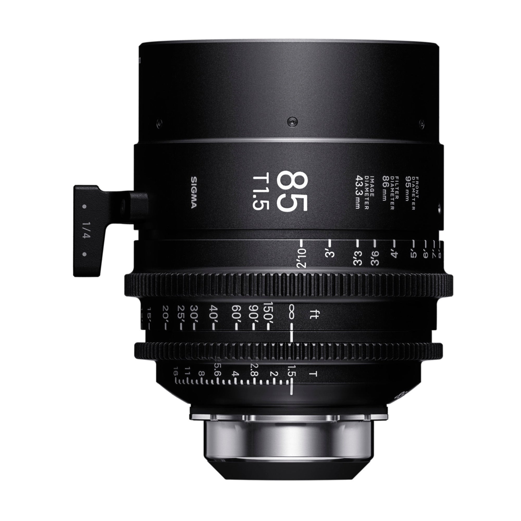 Sigma 85mm T1.5 FF Prime /i Technology-Compatible PL Mount Lens (Feet Markings)