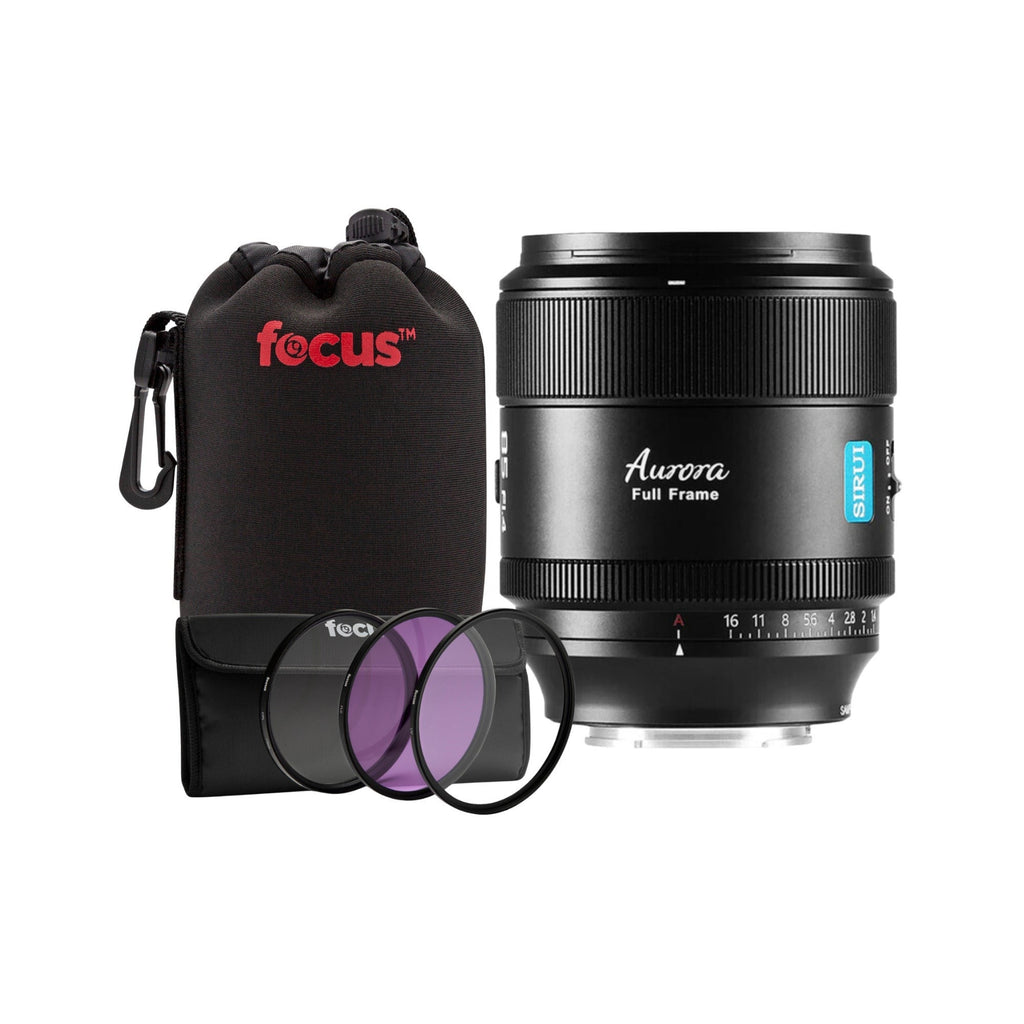 Sirui Aurora 85mm f/1.4 Full Frame Lens (Nikon Z) Bundle with Accessories