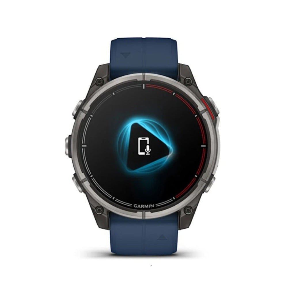 Garmin quatix 8 AMOLED Marine GPS 47mm Smartwatch (Titanium/Captain Blue)