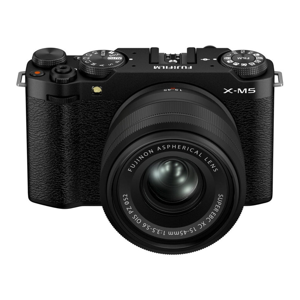 FUJIFILM X-M5 Mirrorless Camera with XC 15-45mm Lens (Black)