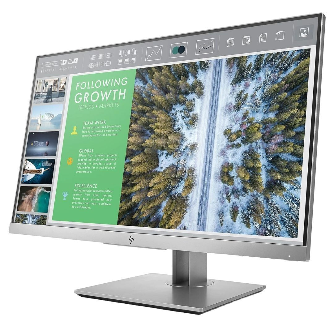 HP EliteDisplay E243 23.8" Monitor, Ergonomic Stand, VESA Mount (Refurbished)