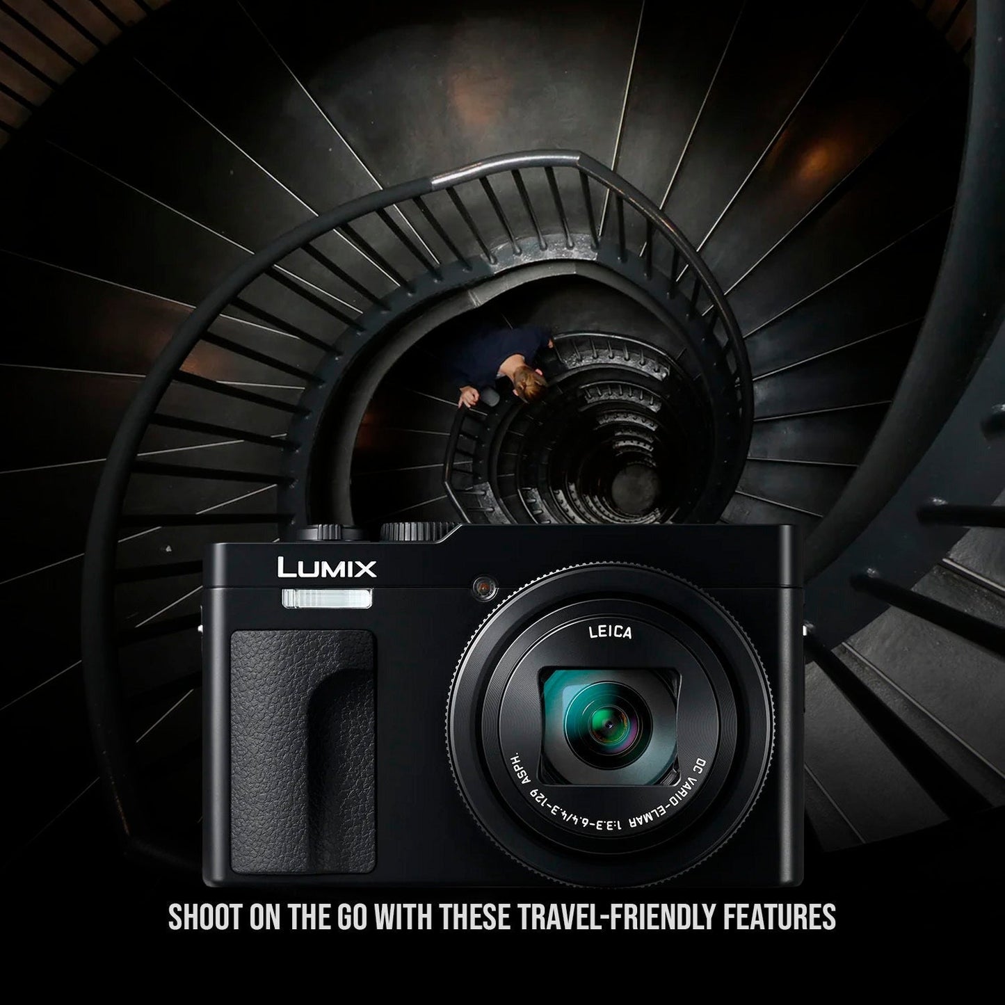 Panasonic LUMIX ZS99 30x Zoom Point Compact Digital Camera (Black) and Memory Card Bundle