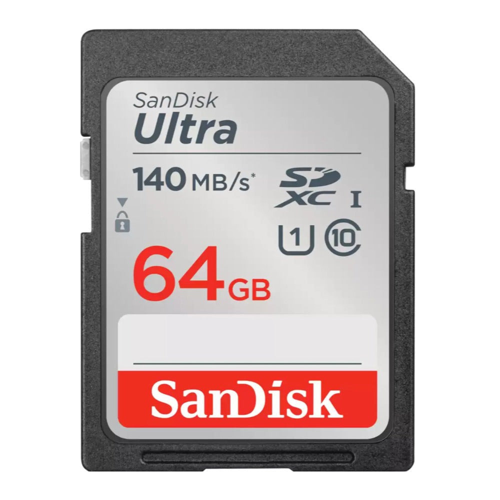 SanDisk 64GB 140 MB/s SDXC Memory Card (5-pack) with All-In-One Card Reader