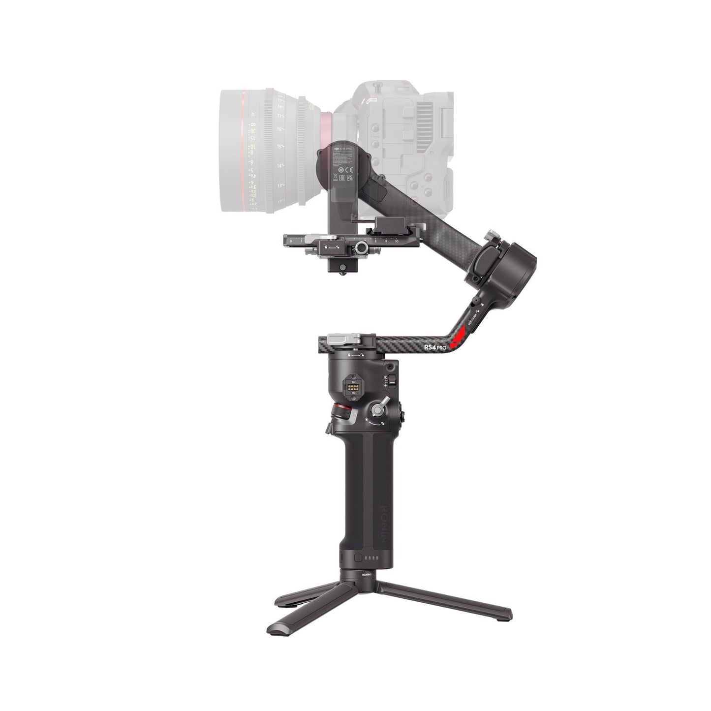 DJI RS 4 Gimbal Stabilizer Combo with Joystick Mode Switch and High-Capacity Battery Grip