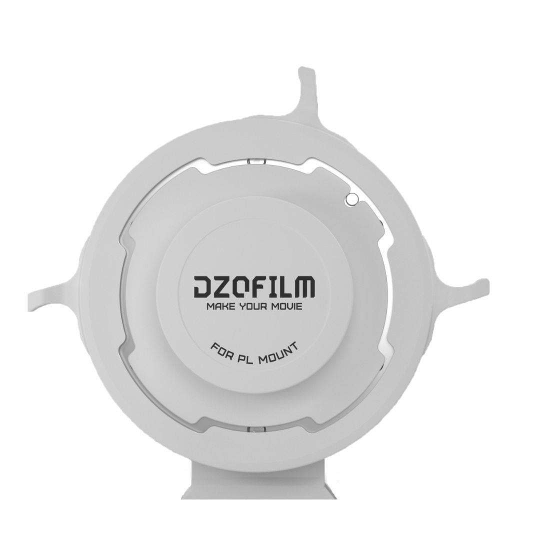 DZOFilm Octopus Adapter for PL-Mount Lens to Canon RF Camera with Active-Locking System (White)
