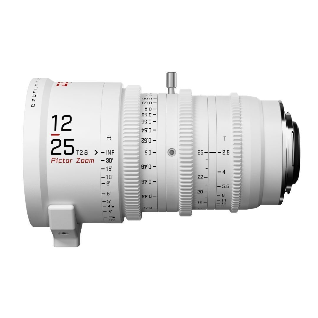 DZOFilm Pictor Zoom 12-25mm T2.8 Super 35 Parfocal Lens (PL and EF Mounts, White)