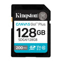 Kingston Canvas Go Plus 128GB Gen4 200MB/s Class 10 UHS-I U3 V30 Memory Card