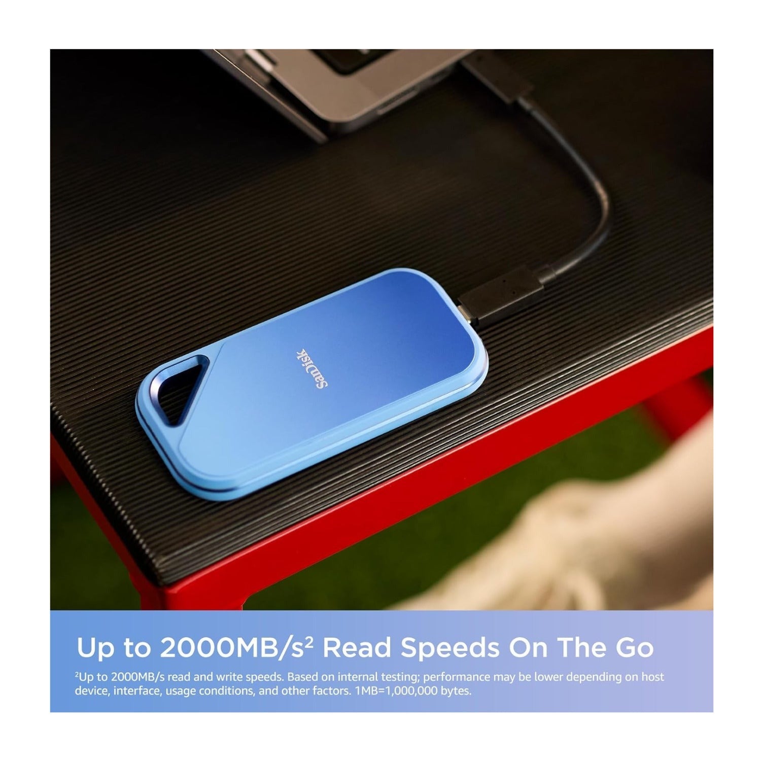 SanDisk Creator Pro 2TB Water-resistant Portable NVMe SSD for Photo and Video File Storage on the Go