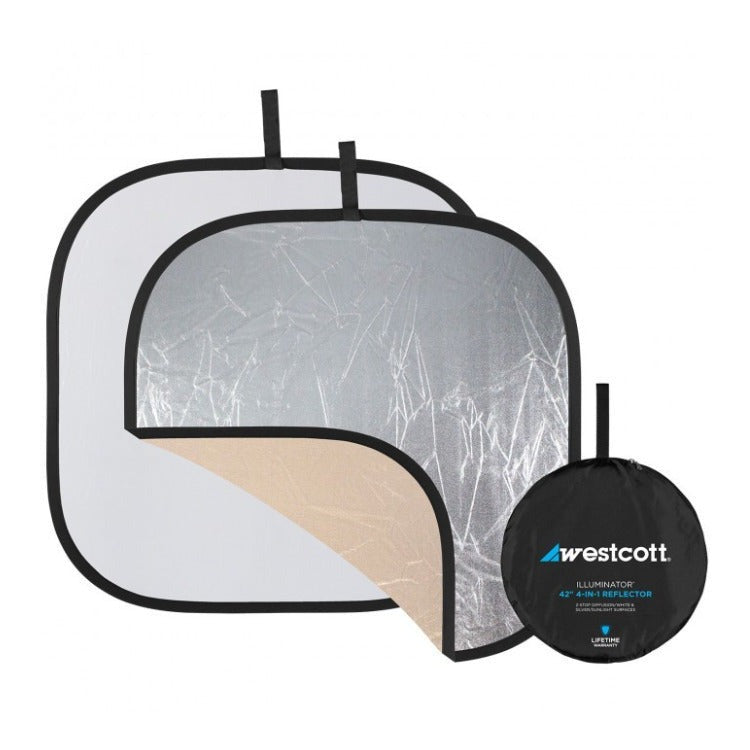 Westcott Illuminator Collapsible 4-in-1 Sunlight/Silver Reflector Kit (42-Inch)