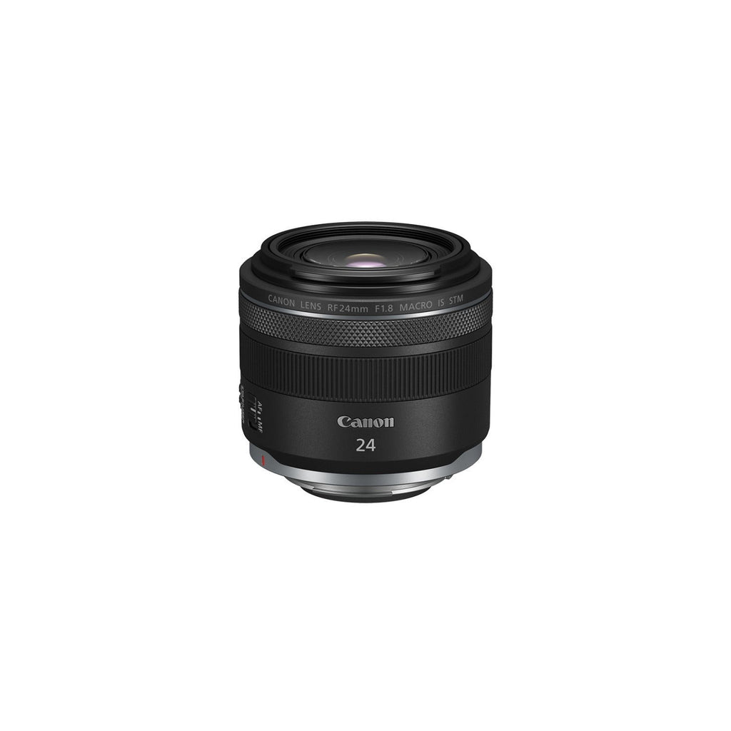 Canon RF 24mm f/1.8 Macro IS STM Lens with Weatherproof Hard Case Bundle