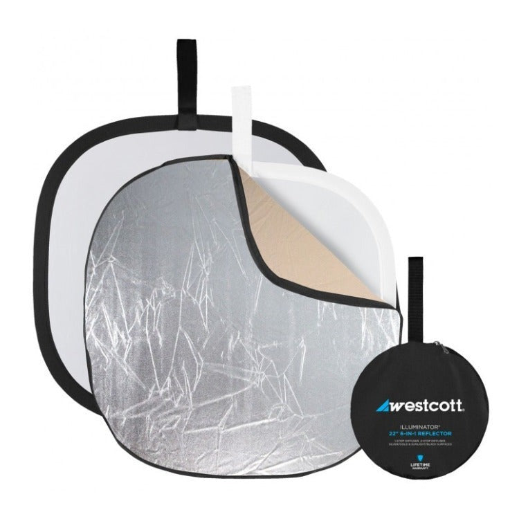 Westcott Illuminator Collapsible 6-in-1 Reflector Kit (22-Inch)