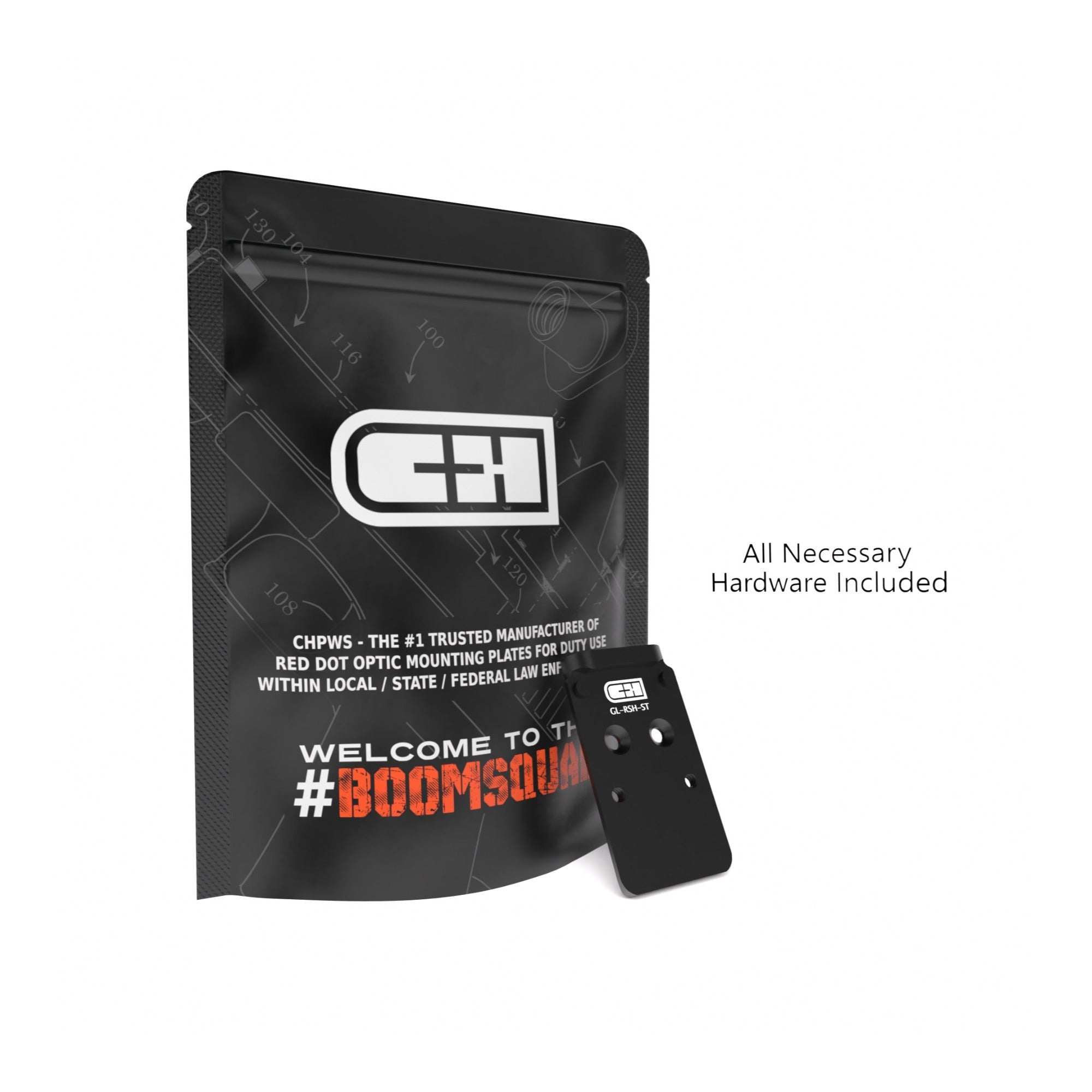 C+H Optics MOS Adapter Plate for G17 G19 MOS, Trijicon RMR/SRO, Holosun