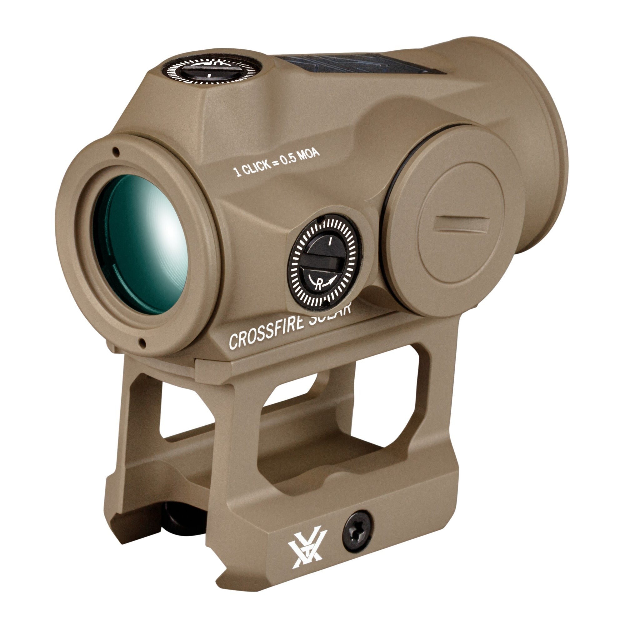 Crossfire II 1x 2 MOA Solar Red Dot Sight (Tan)