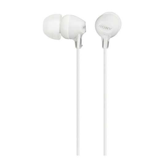 Sony MDR-EX15LP Fashion Color EX Series In-Ear Earbud Headphones (White)