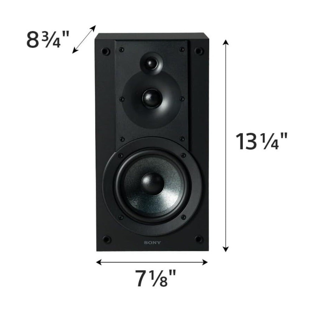 Sony 3-Way Bookshelf Speakers (Pair) with Floorstanding Speaker (Pair) Bundle