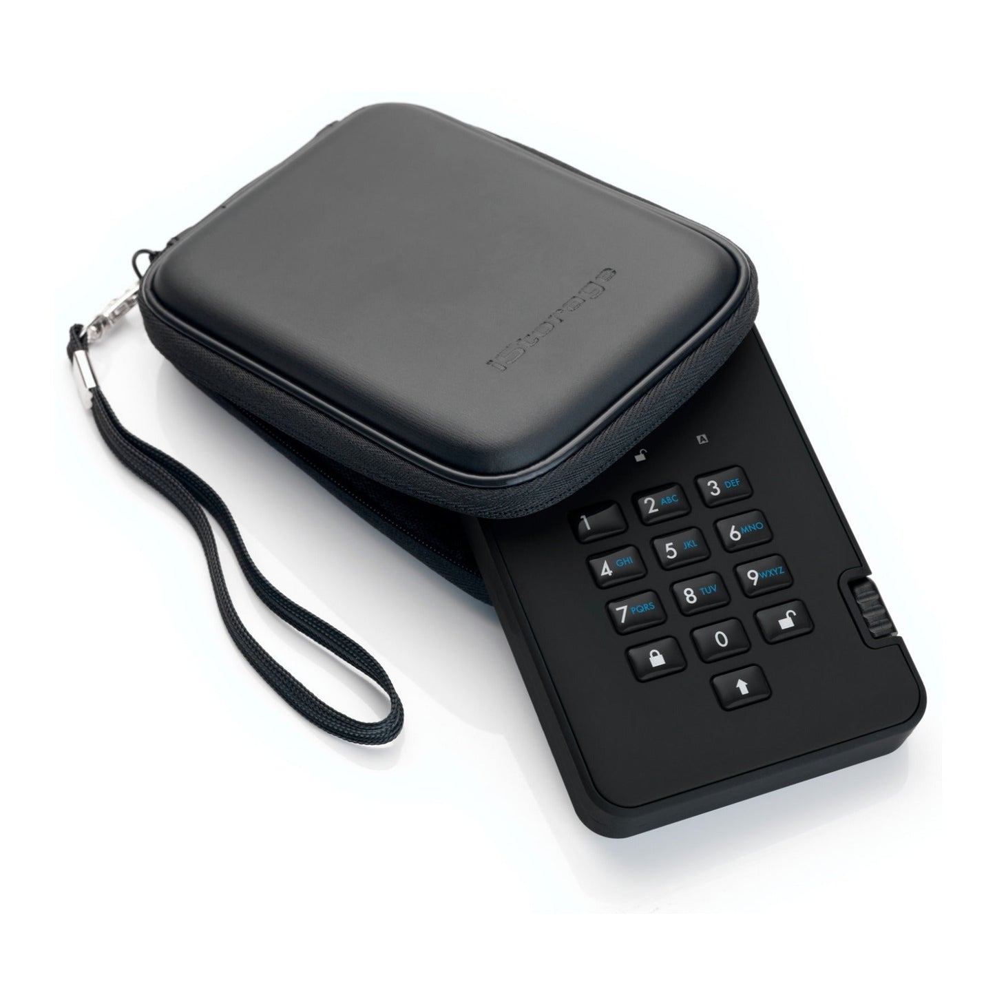 iStorage diskAshur2 USB 3.1 512GB Encrypted Portable SSD (Phantom Black)
