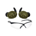 Walker's Silencer BT 2.0 Rechargeable Electronic Earbuds (OD Green) with Glasses