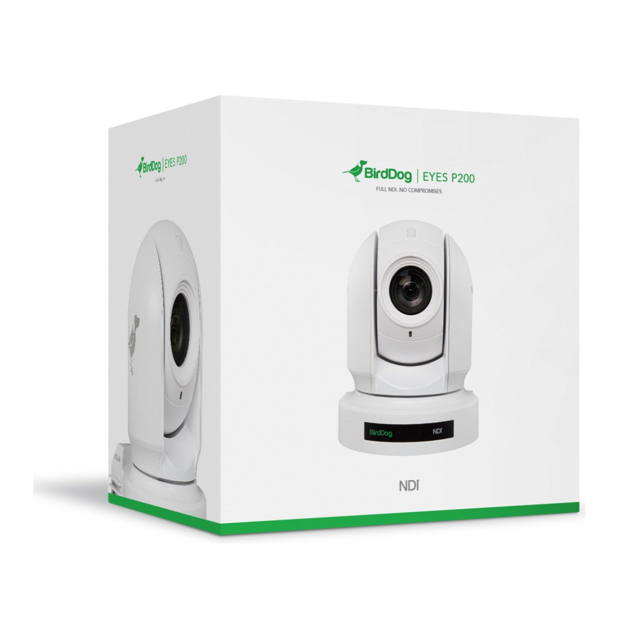 BirdDog Eyes P200 1080P Full NDI PTZ Camera with Sony Sensor and HDMI/3G-SDI Interface (White)