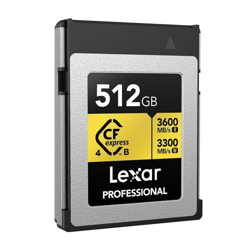 Lexar 512GB Professional GOLD CFexpress 4.0 Type B Memory Card