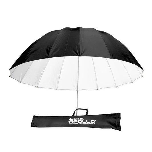 Westcott Apollo Deep Umbrella for White Bounce and Precise Lighting 43-Inch