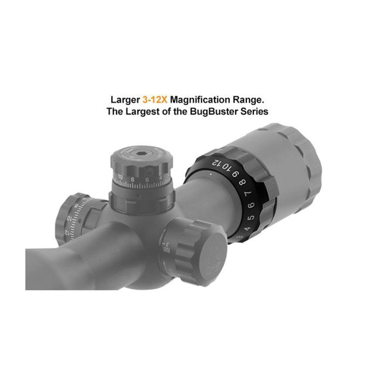 UTG 3-12x32 BugBuster Riflescope, Matte Black with Second Focal Plane