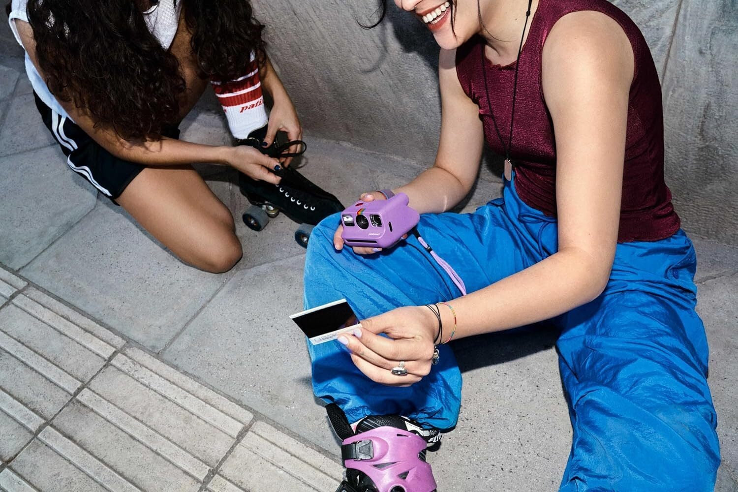 Polaroid Go Generation 2 Instant Camera (Purple) and Color Go Film (16 Instant Photos)