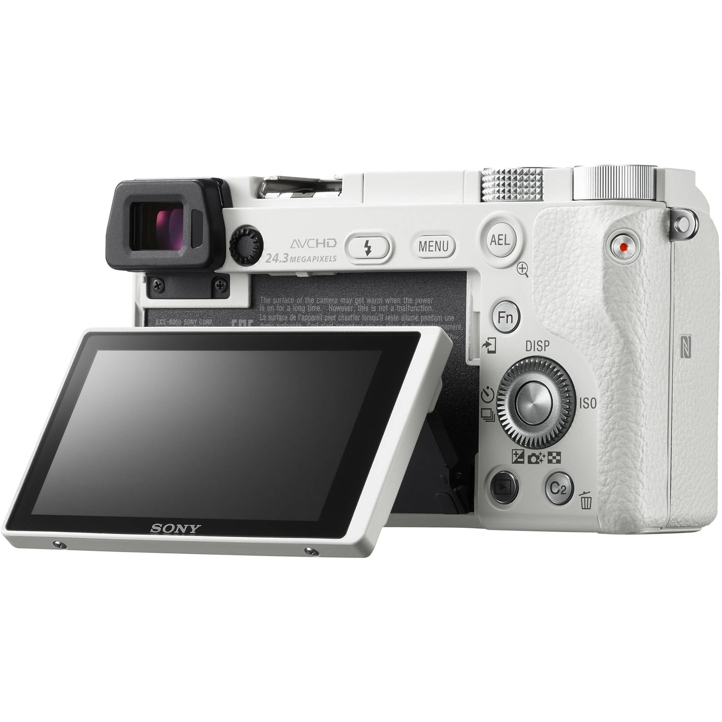 Sony Alpha a6000 24.3MP Mirrorless Digital Camera with 16-50mm Lens (White)