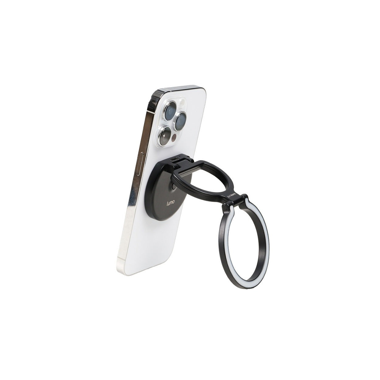 Nanlite Lumo LED Phone Ring Light (MagSafe Compatible) (Polar Black)