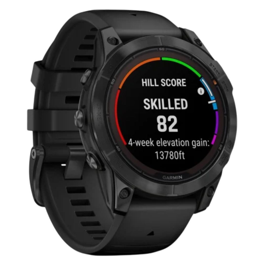 Garmin fenix 7 Pro 47mm Solar Edition Watch with Garmin Coach (Slate Gray with Black Band, No Wi-Fi)